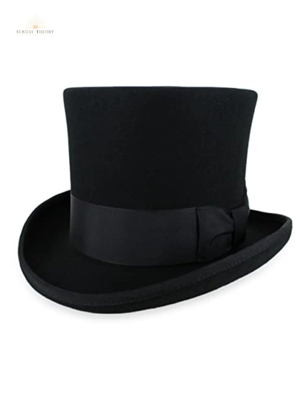 Theater Quality 100% Wool Top Hat Formal Wear Leather Sweatband